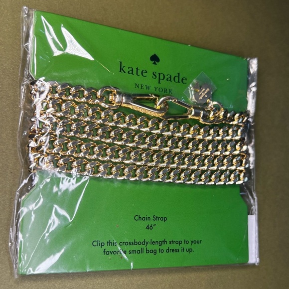 Kate Spade Gold Chain Strap NWT - Picture 4 of 4
